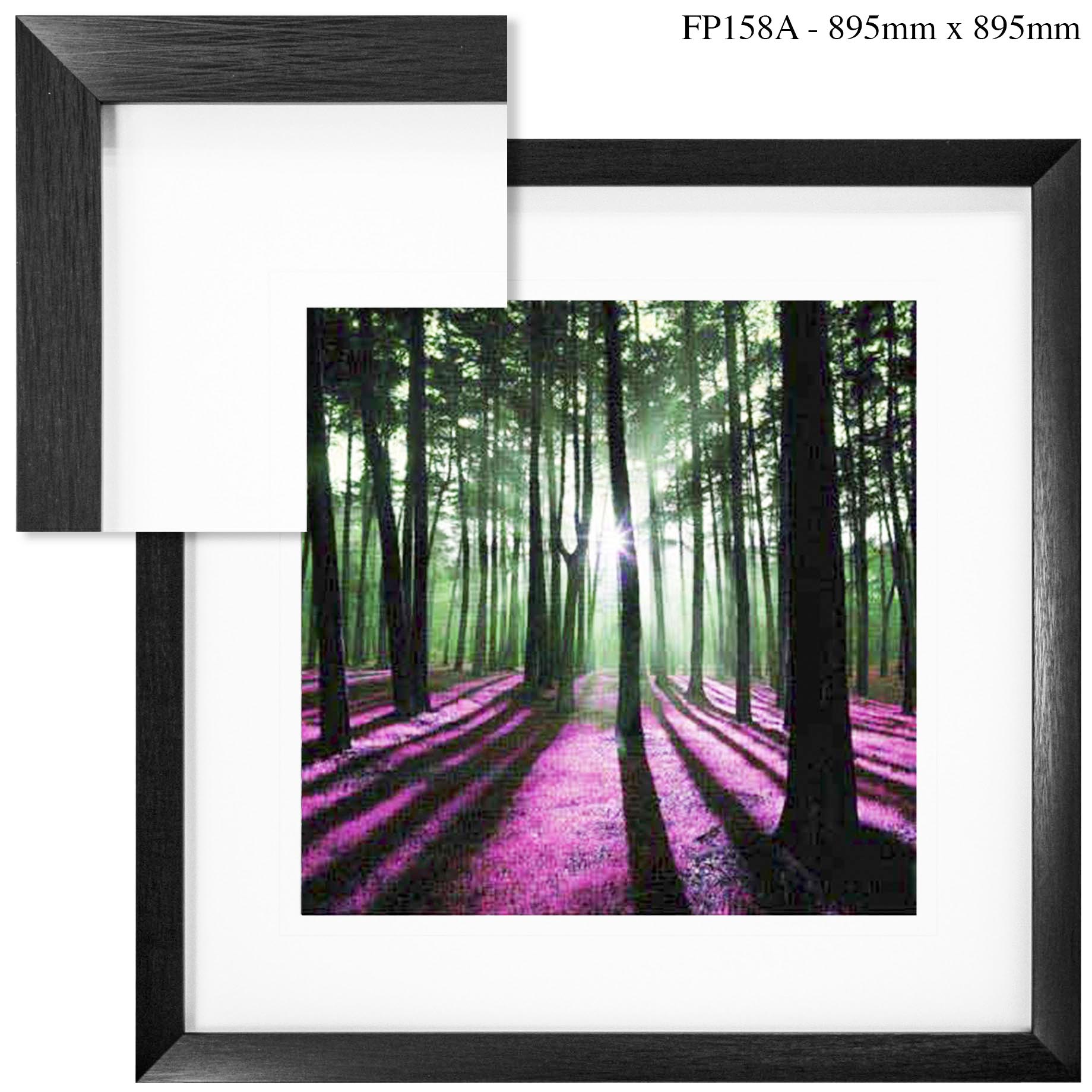 FP158A Wall décor art framed print landscape black frame